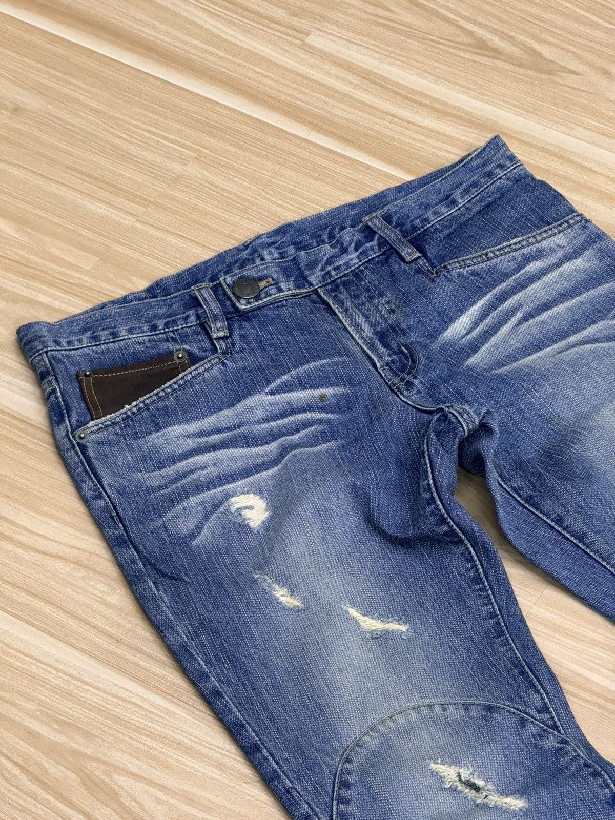 PPFM PPFM Japanese Leather Pie Jeans Size 33 inches Size US 33 - 2 Thumbnail
