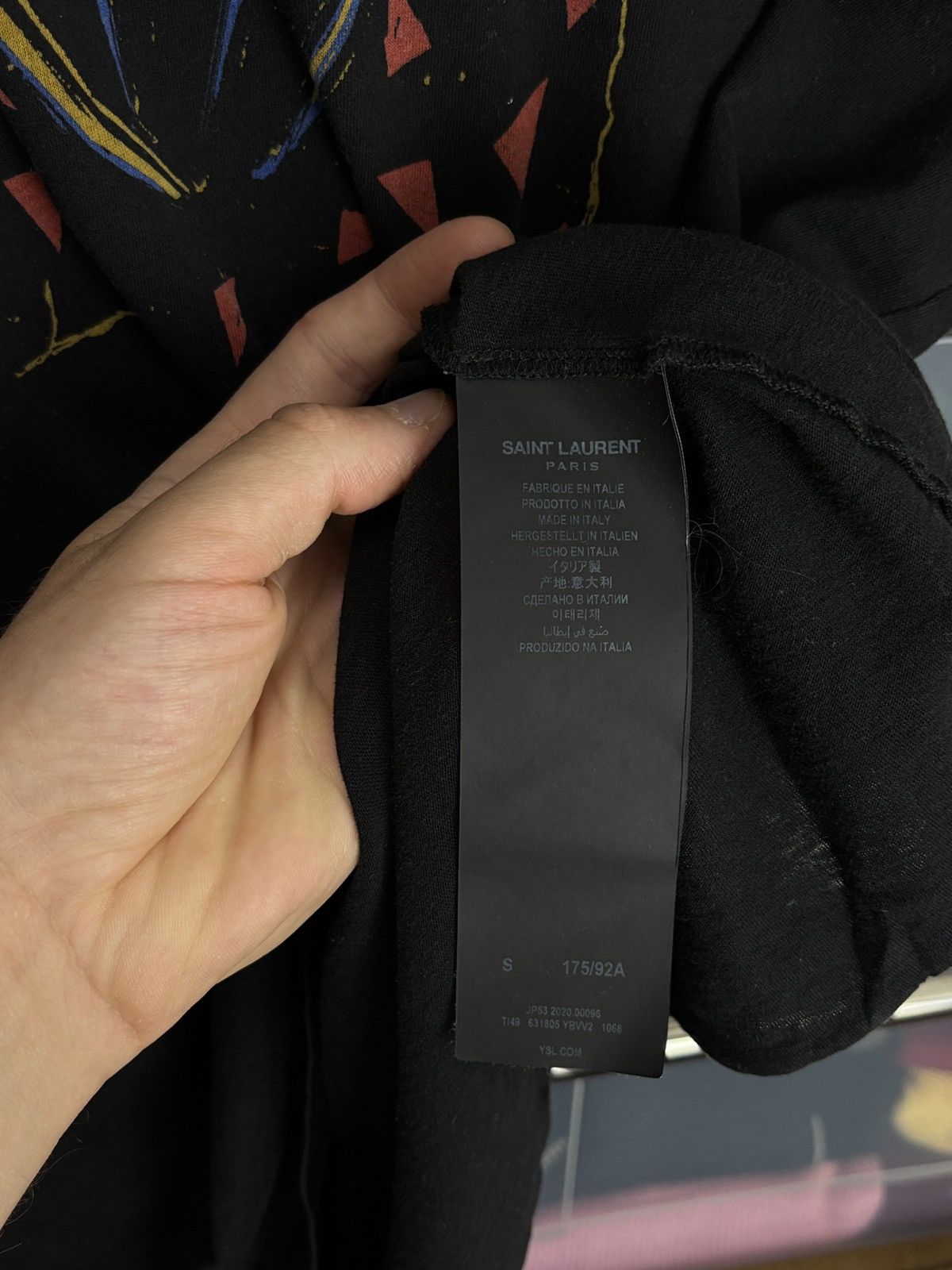 Saint Laurent Paris Saint Laurent Paris Broken Heart Designer SLP T-Shirt Size US S / EU 44-46 / 1 - 9 Thumbnail
