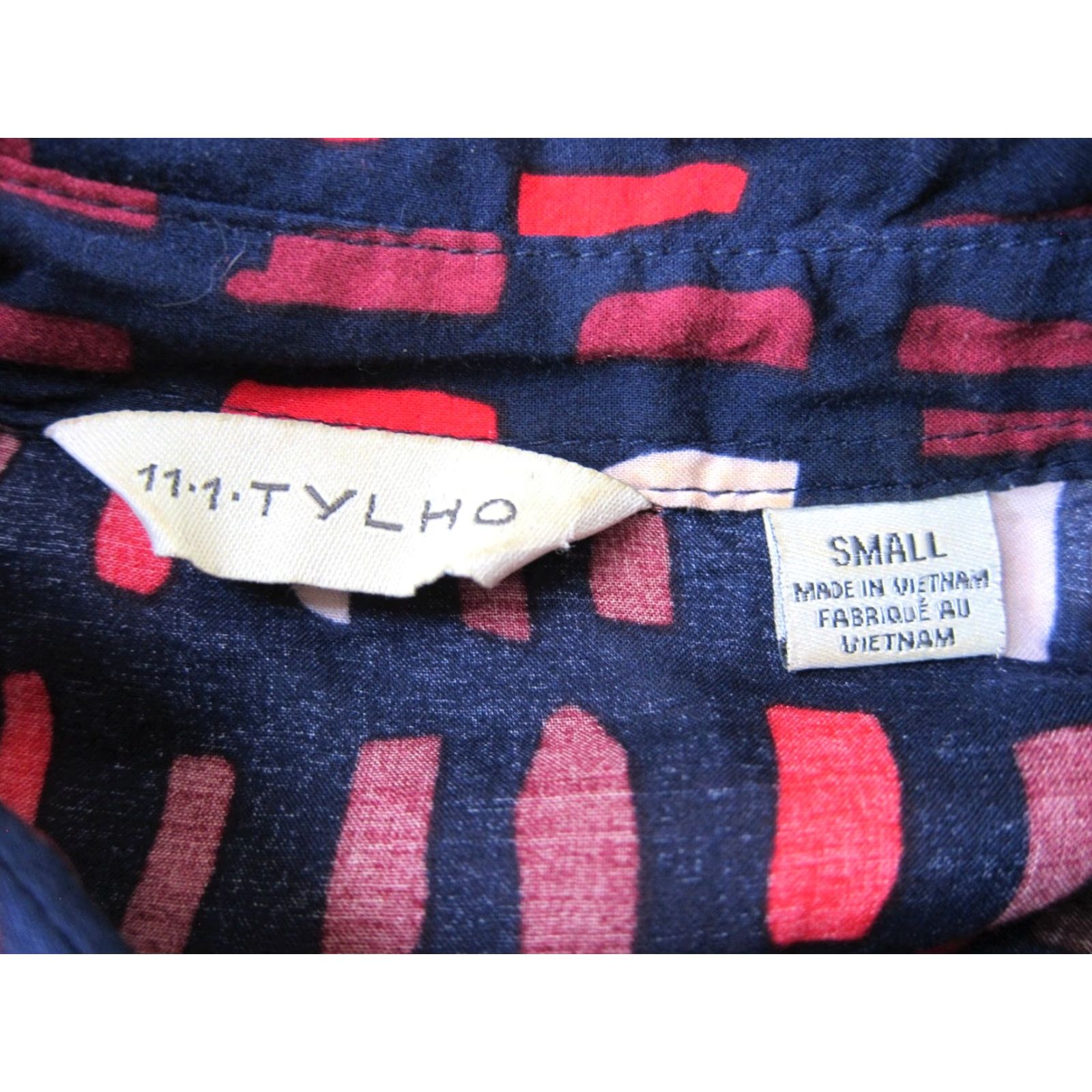 Vintage 11-1-TYLHO Blue Shirt Dress Sleeveless Pocket Button Collar Small Size S / US 4 / IT 40 - 3 Thumbnail