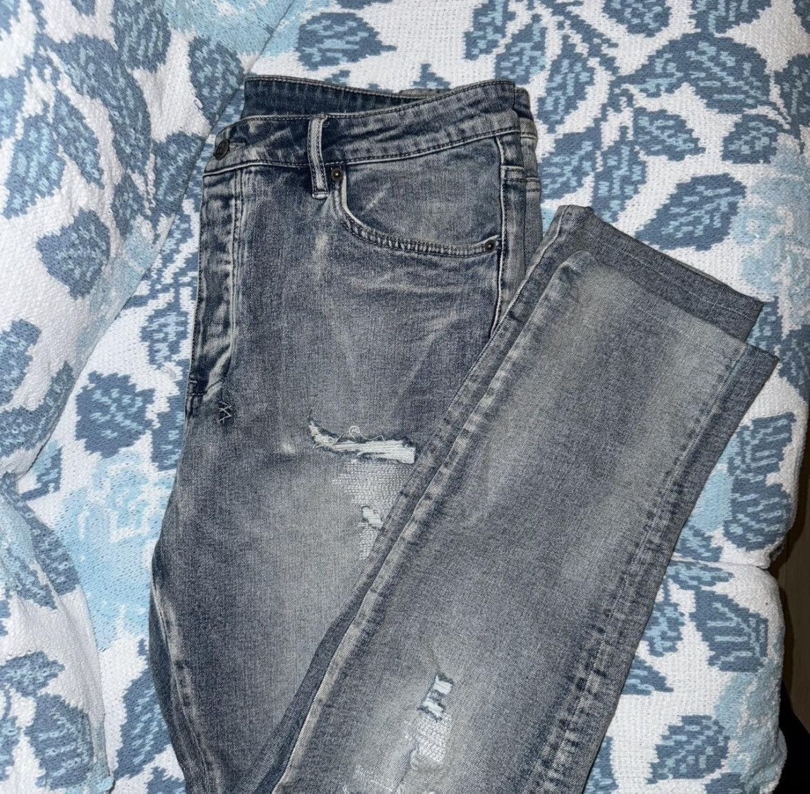 MARBLE MX1 JEAN Clay Indigo Straight-Fit Jeans Size 36