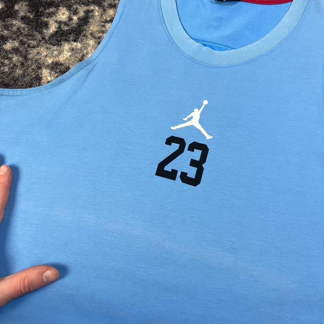 Jordan Brand Jordan Big Logo Vintage Y2K Tank Top Streetwear Style Size US L / EU 52-54 / 3 - 7 Thumbnail