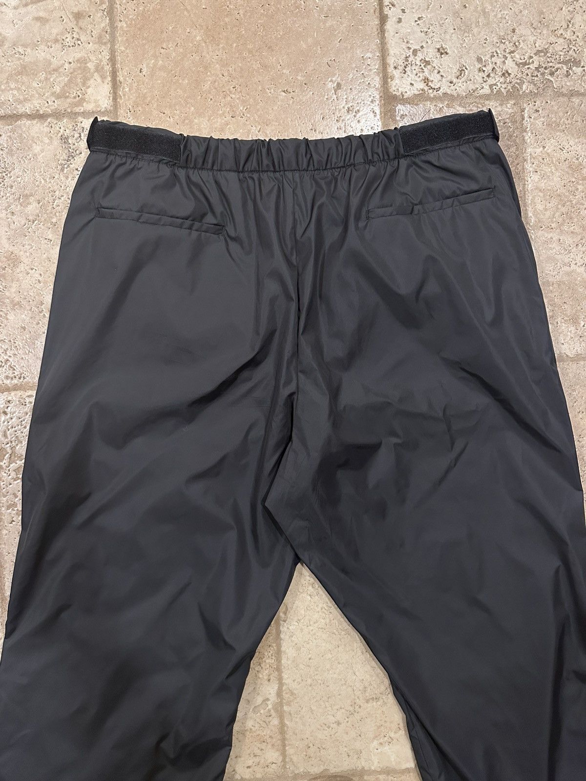 Prada Prada SS18 Nylon Garbardine Logo Black Striped Track Pants Size US 36 / EU 52 - 7 Thumbnail