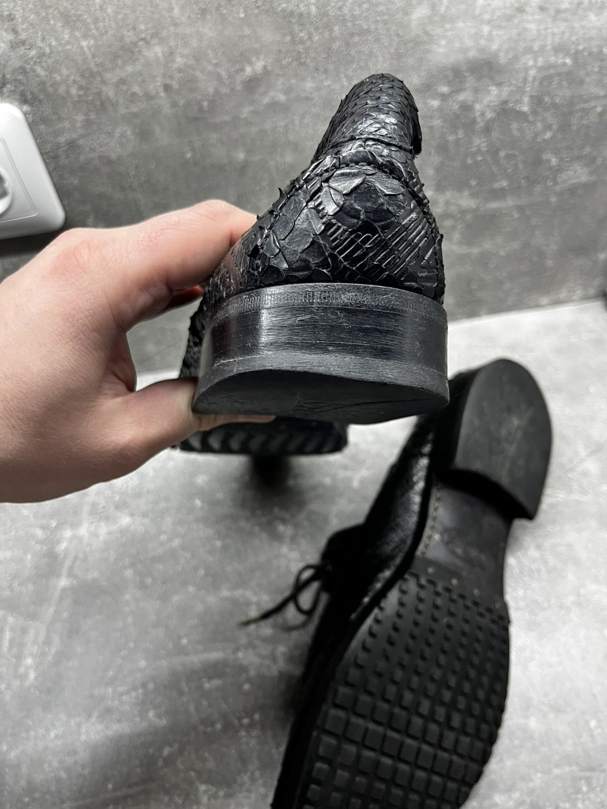 Barracuda Barracuda avant garde python learher bottega veneta style Size US 10.5 / EU 43-44 - 12 Thumbnail