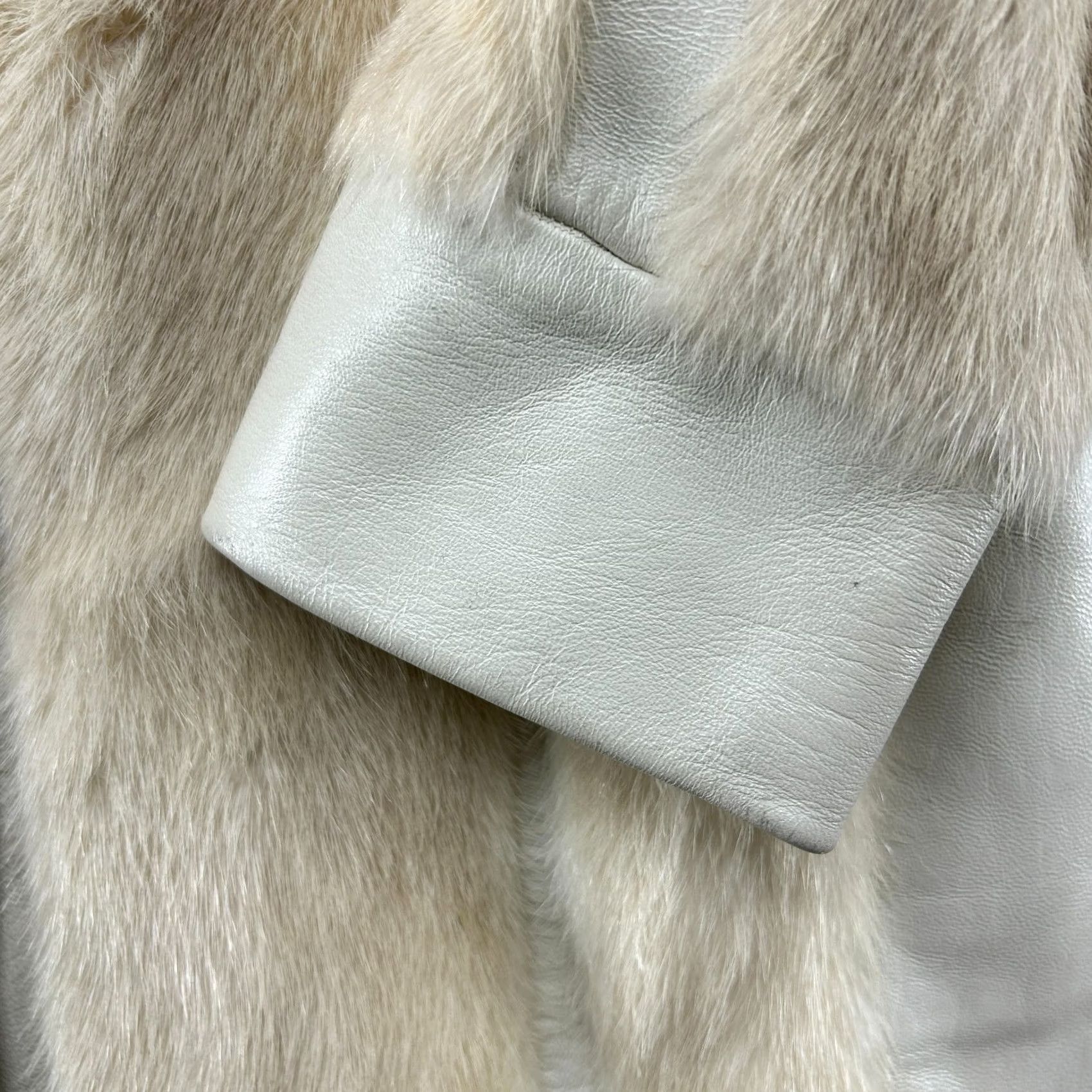 Joseph VINTAGE Joseph Zaccaria Fur Coat Womens M Ivory Long Overcoat 80s Real Mink Lined Coat Mens? Size M / US 6-8 / IT 42-44 - 5 Thumbnail
