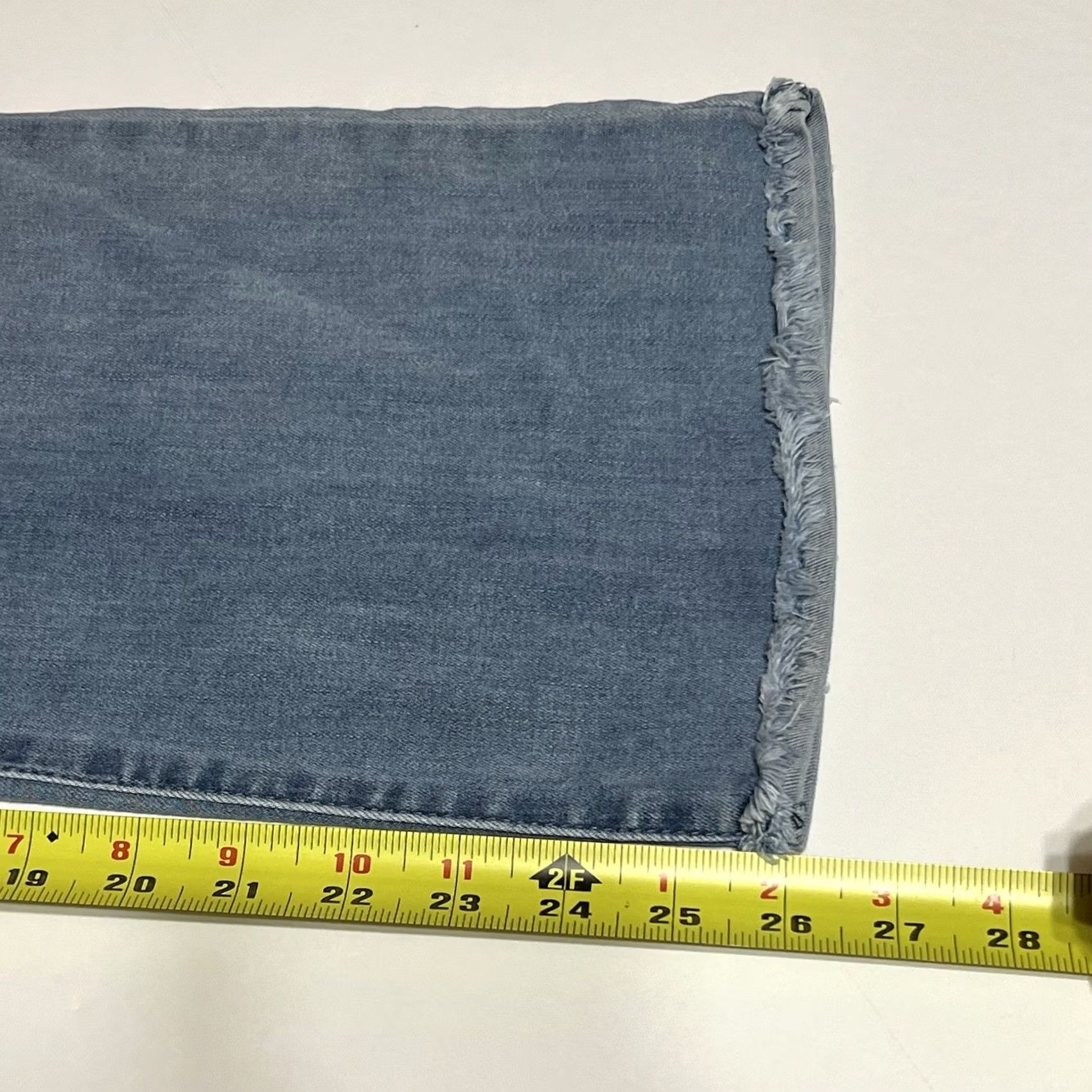 Vintage Democracy Ab Technology Cropped Boot Cut Jeans Raw Hem Blue 12 Women Size 34" / US 12 / IT 48 - 6 Thumbnail