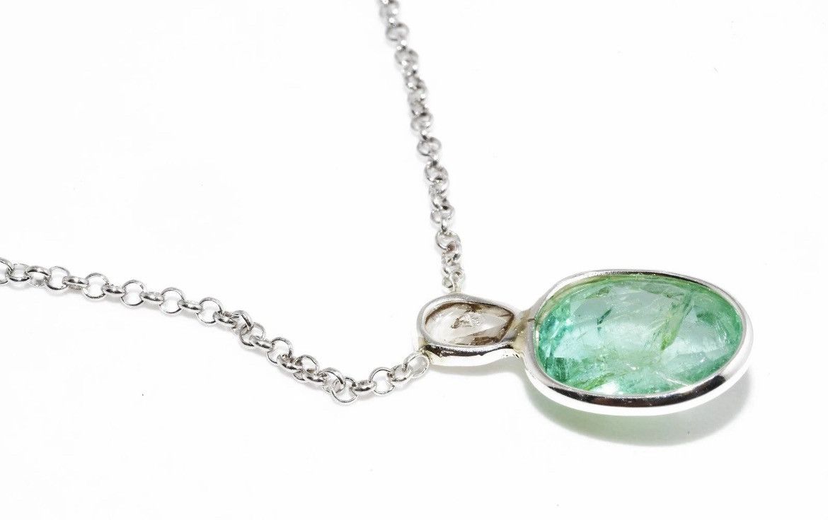 Other Emerald and Diamond Necklace Size ONE SIZE - 5 Thumbnail