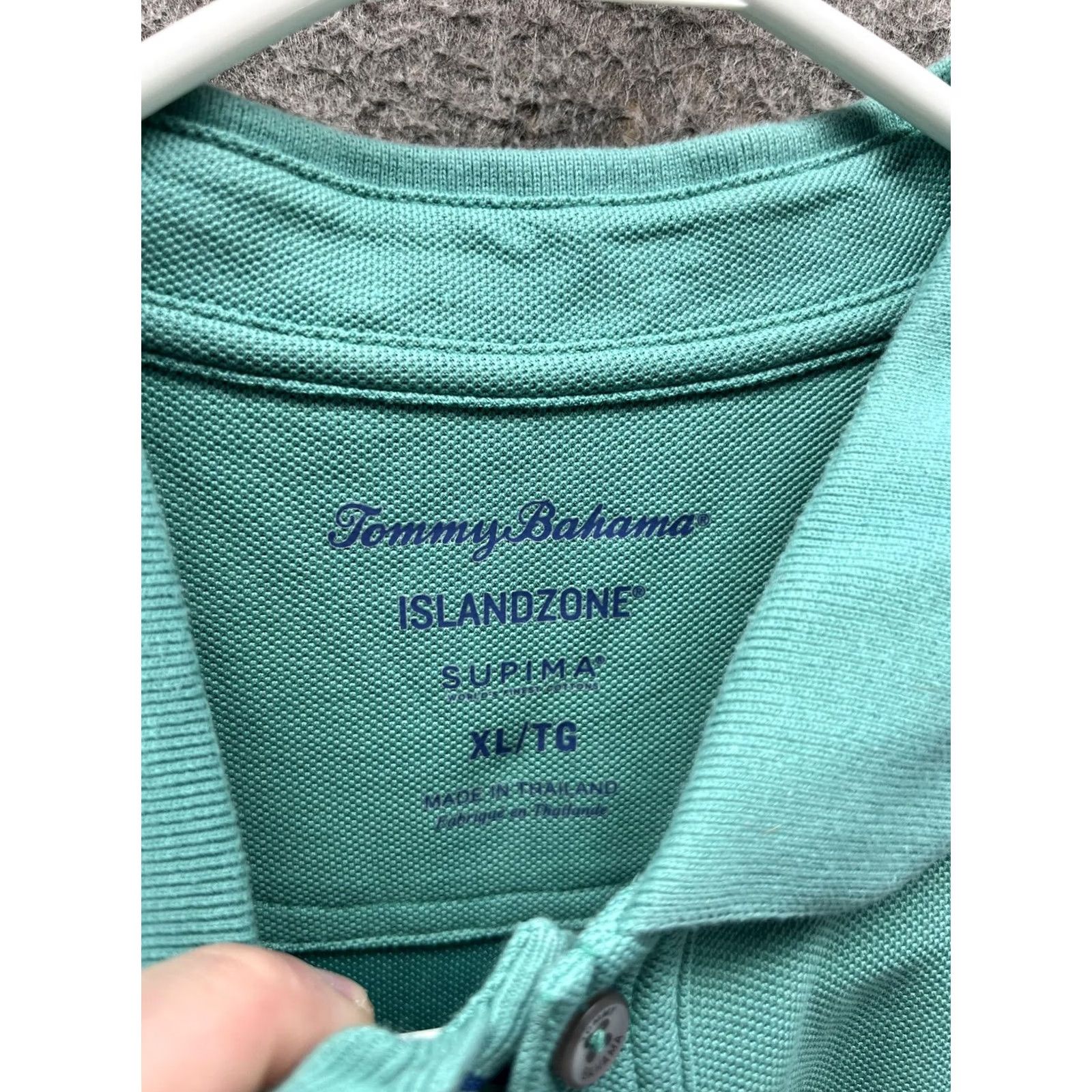 Tommy Bahama Tommy Bahama IslandZone Polo Shirt Mens XL Green Solid Marlin Logo Golf Casual Size US XL / EU 56 / 4 - 2 Thumbnail