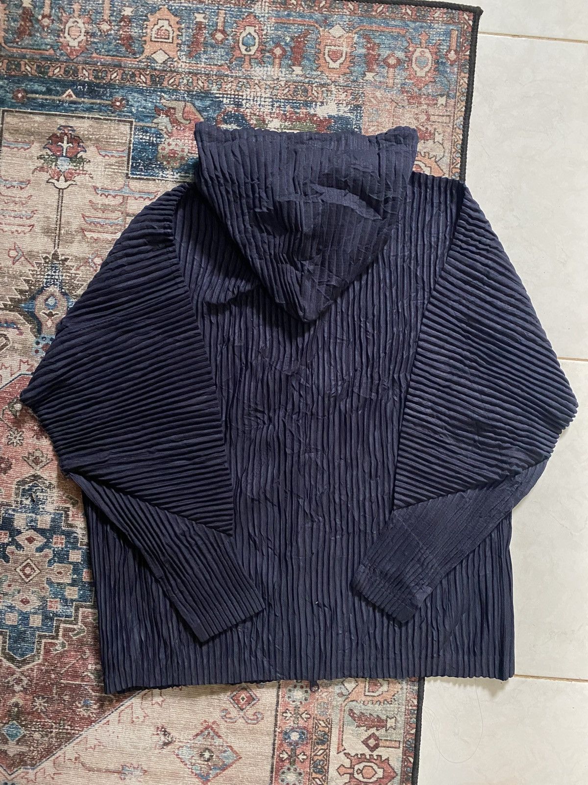 Homme Plisse Issey Miyake MONPLISSE PARIS Two way plisse zip up Outer Navy Size US M / EU 48-50 / 2 - 3 Thumbnail