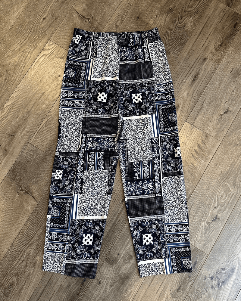 Vintage Vintage Next Issue Women's Floral Pattern Boho Pants Medium Size 28" / US 6 / IT 42 - 2 Thumbnail