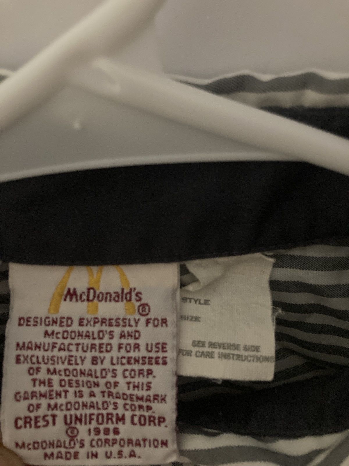 Other × Vintage Vintage 1986 McDonald’s Work Shirt Size US M / EU 48-50 / 2 - 3 Thumbnail