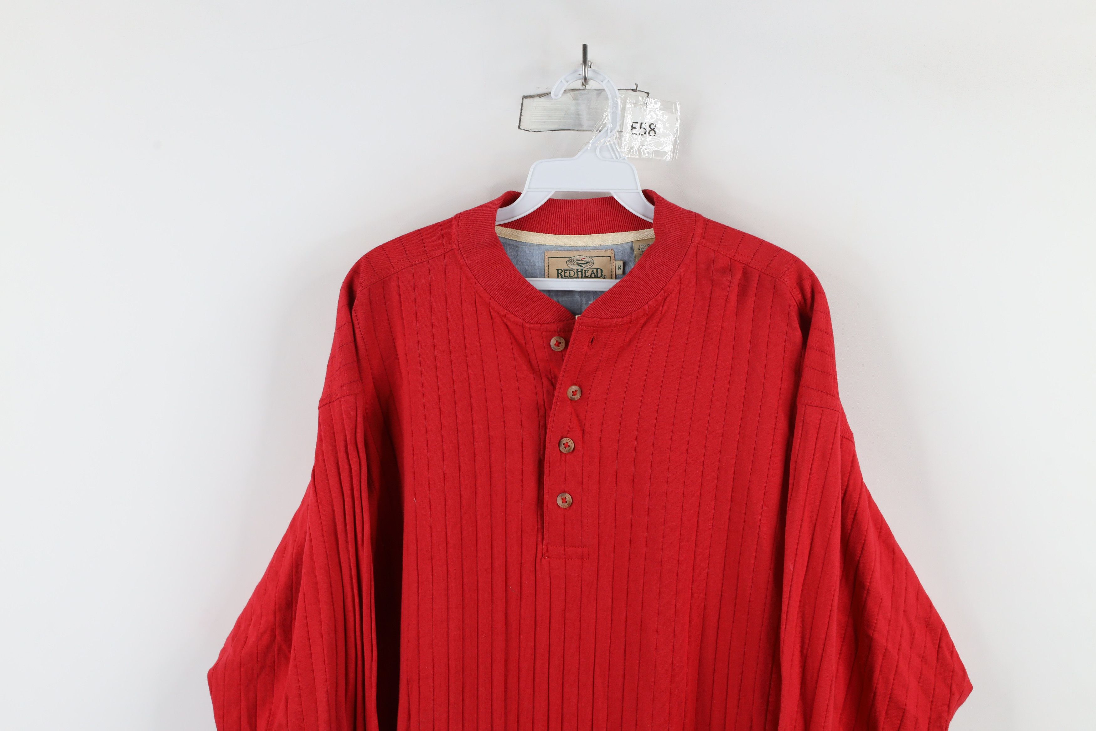 Vintage Vintage 90s Streetwear Baggy Long Sleeve Henley T-Shirt Size US M / EU 48-50 / 2 - 2 Thumbnail