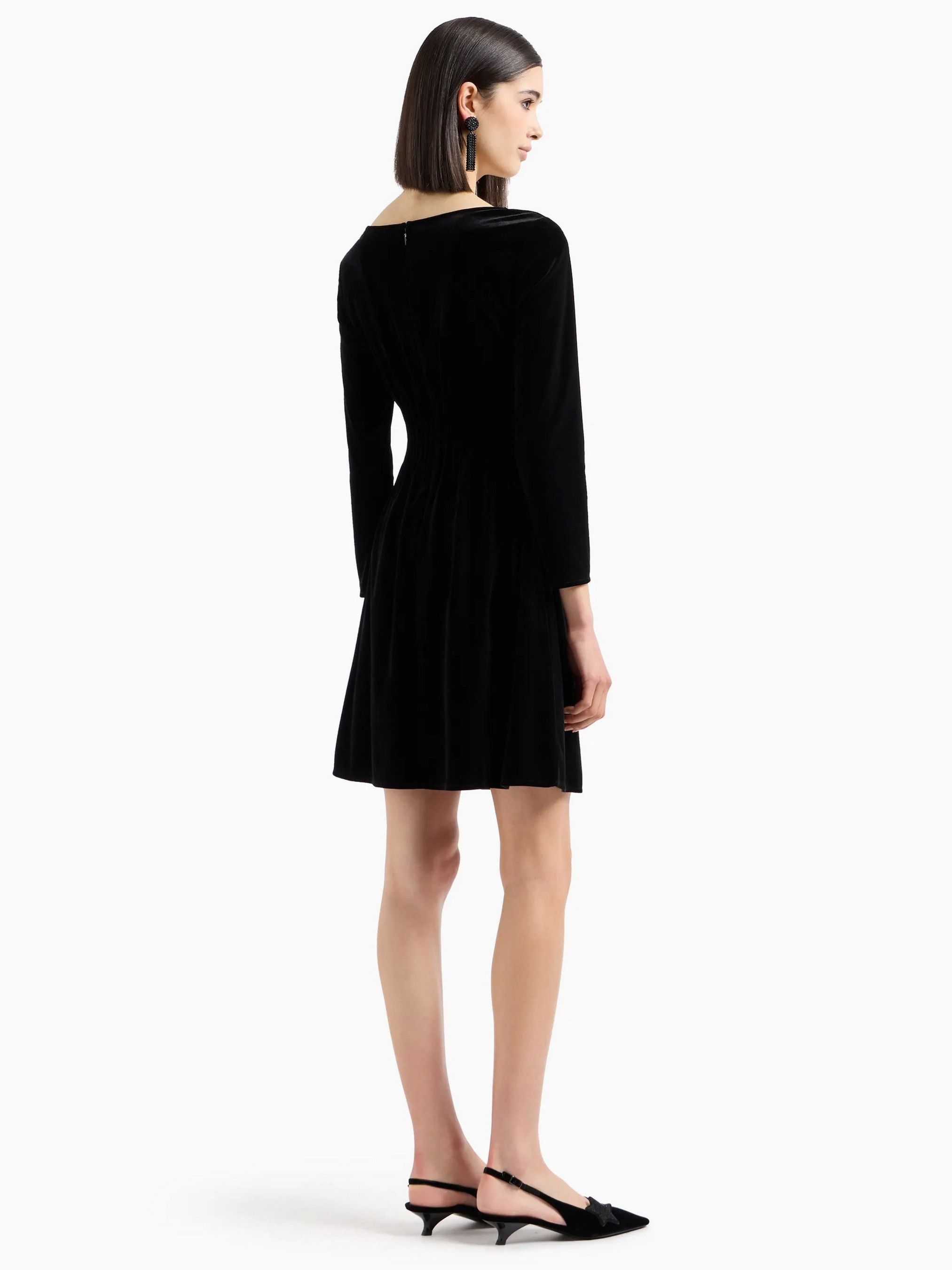 Emporio Armani Emporio Armani Black Mini Dress Women’s Cocktail SIZE 48 Size L / US 10 / IT 46 - 10 Thumbnail