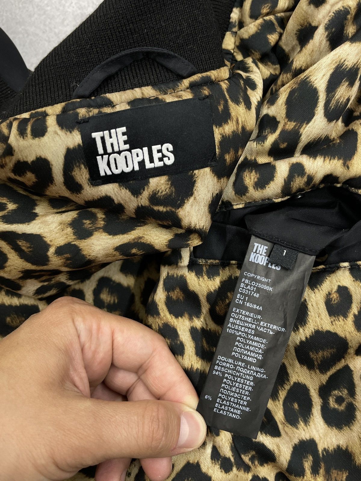 The Kooples Women The Kooples Bomber M1 Black Leopard Jacket Size M / US 6-8 / IT 42-44 - 10 Thumbnail