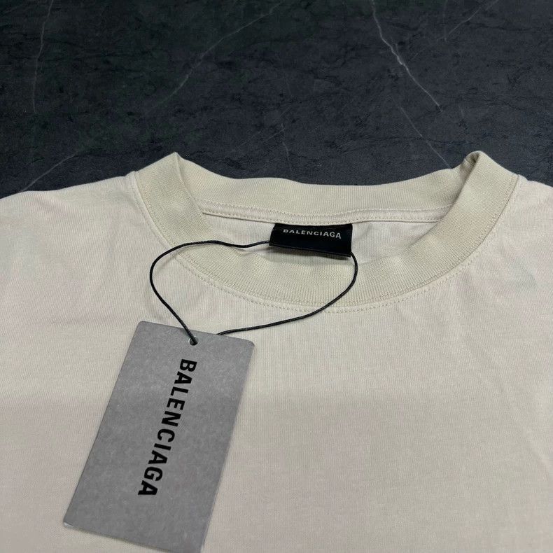 Balenciaga Balenciaga Beige Sea Waves Embroidery Short Sleeve-2506 Size US M / EU 48-50 / 2 - 4 Thumbnail
