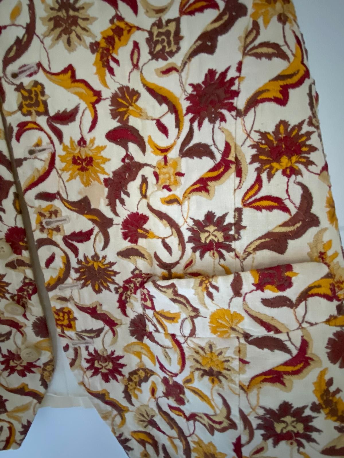 Dries Van Noten Unique hand-embroidered gilet with flowers Dries van Noten Size 48R - 3 Thumbnail