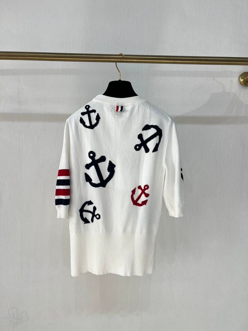 Thom Browne Thom Browne Ship anchor knit short sleeved jacket Size S / US 4 / IT 40 - 2 Thumbnail