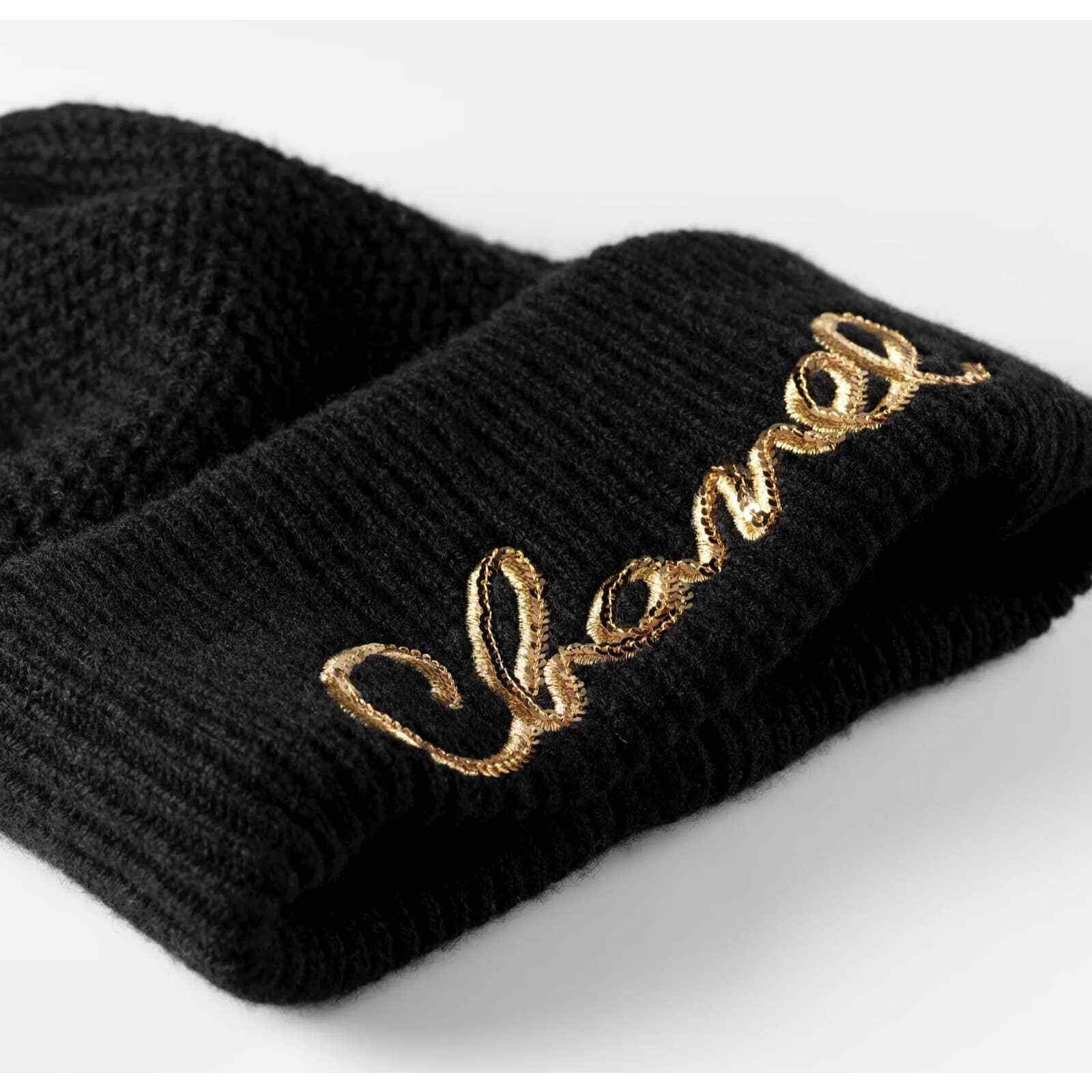 Chanel Chanel 22A Cashmere Sequin Beanie Winter Hat Cap Cloche Size ONE SIZE - 6 Thumbnail