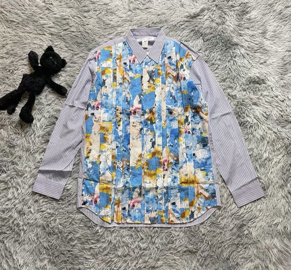 Comme des Garcons Colorful Pattern Long Sleeve Button-Up Shirt Size US L / EU 52-54 / 3 - 1 Thumbnail