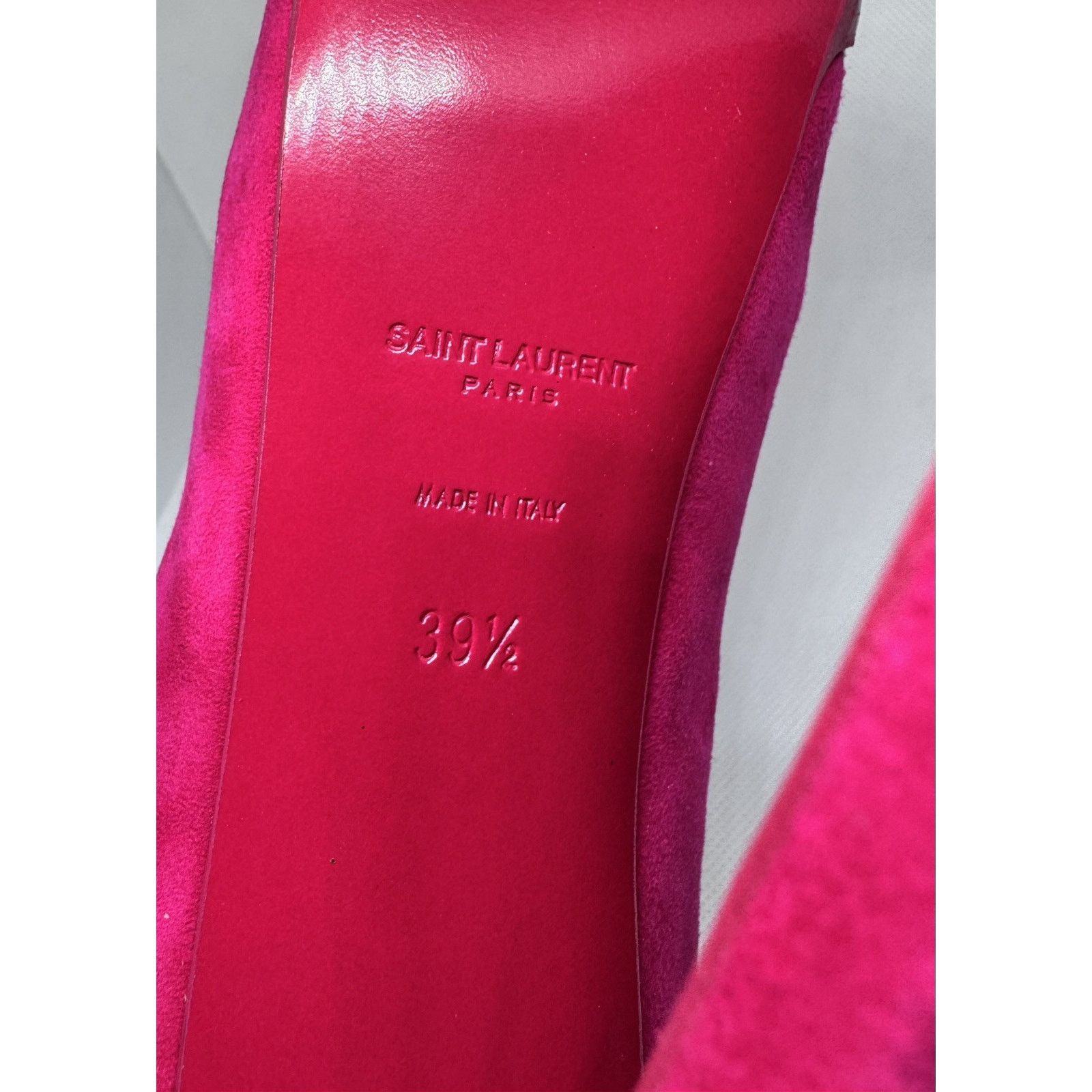 Saint Laurent Paris SAINT LAURENT SUEDE LEATHER TRIBTOO PUMPS PINK 39.5/9 Size US 9 / IT 39 - 8 Thumbnail