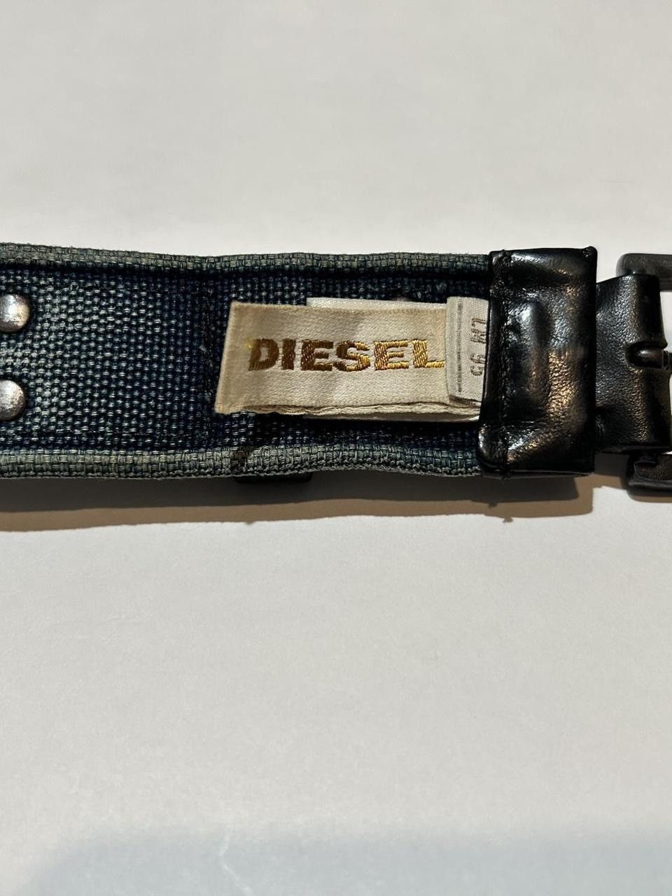 Diesel Diesel canvas & leather belt “I SUPPORT MY PANTS” 👖 Size 34 - 7 Thumbnail