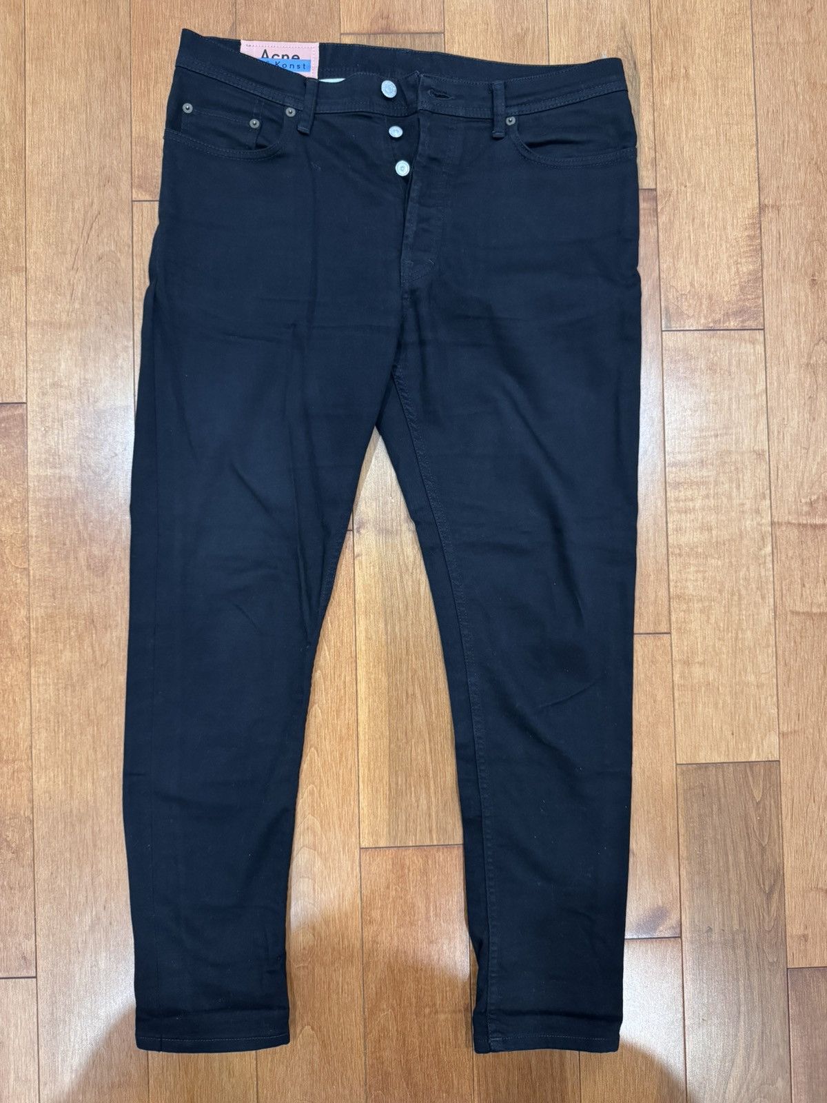 Acne Studios Acne Studios River Stay Black Jeans Size US 34 / EU 50 - 1 Thumbnail