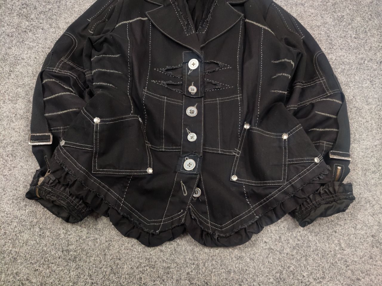 If Six Was Nine Vtg R867 Japan if six was nine Style Asymmetrical Jacket Size M / US 6-8 / IT 42-44 - 5 Thumbnail