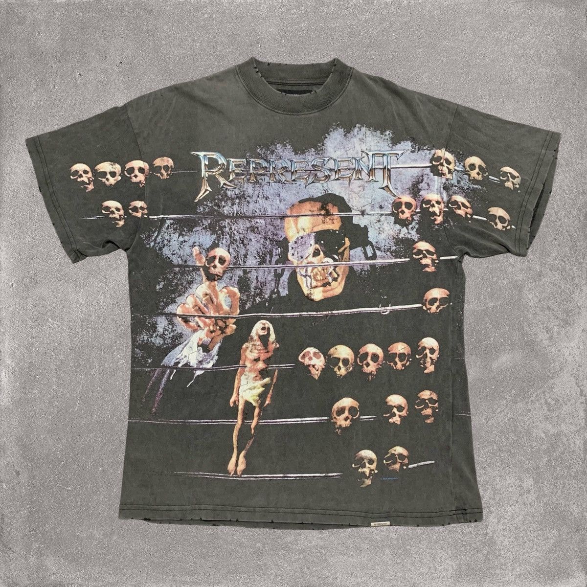 Represent Clo. Represent XS Megadeth Vintage Grey Tee 2020 Size US XS / EU 42 / 0 - 1 Thumbnail