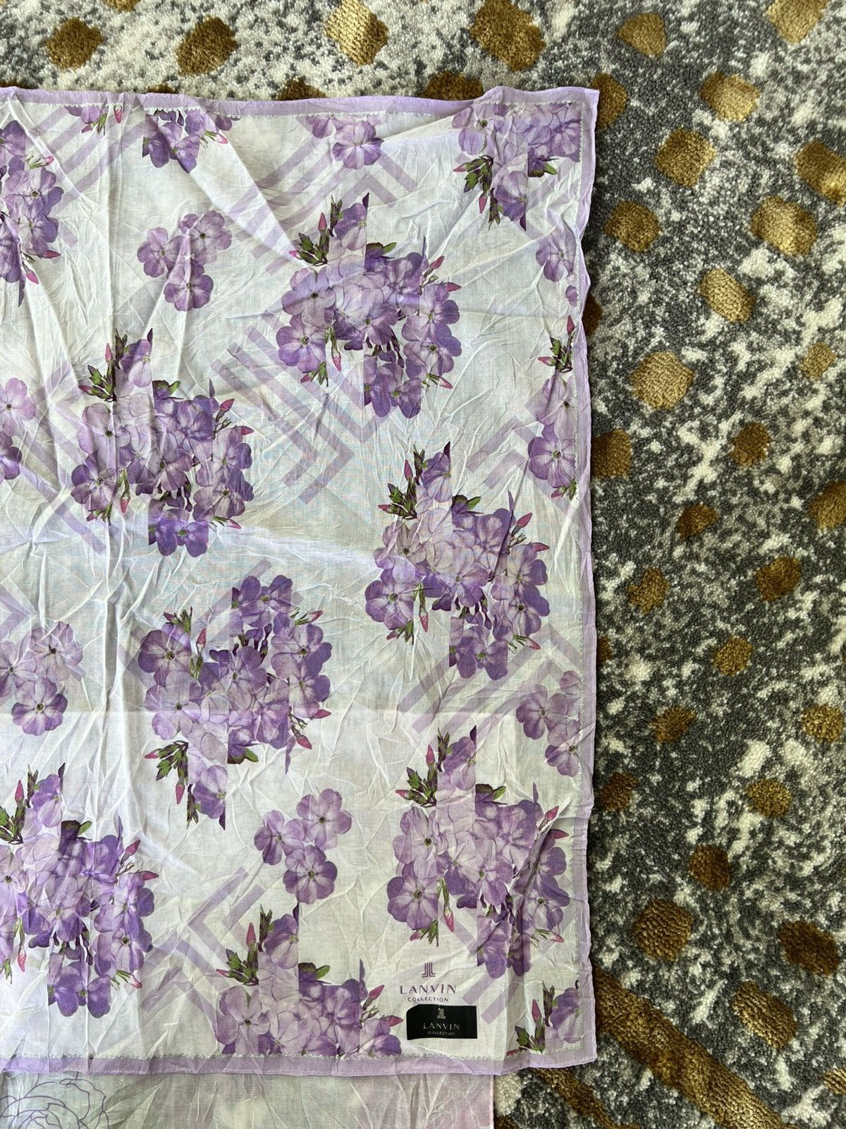 Designer × Lanvin Lanvin floral abstract handkerchief scarves Size ONE SIZE - 4 Thumbnail