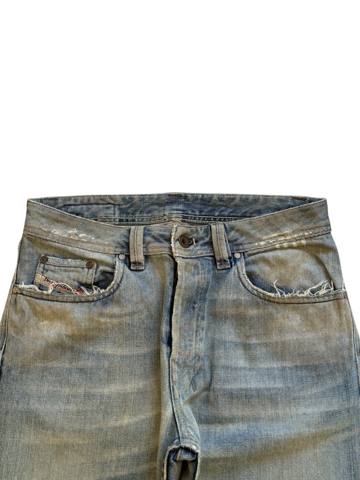 Diesel Vintage Italy Diesel Mud Wash Loose Baggy Jeans Size US 31 - 4 Thumbnail