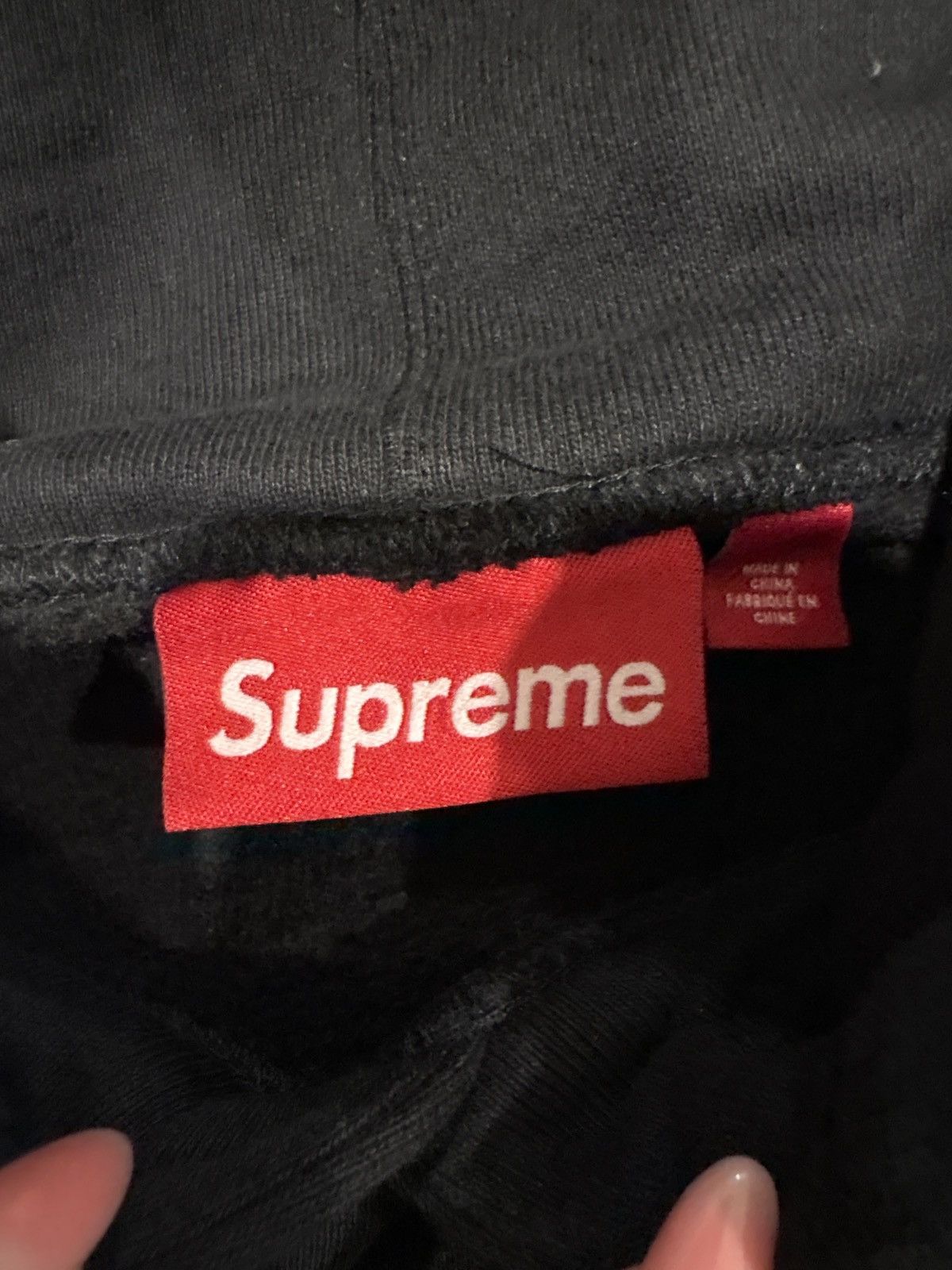Supreme Supreme Shoulder Script Hooded Sweatshirt Black Size XXL Size US XXL / EU 58 / 5 - 6 Thumbnail