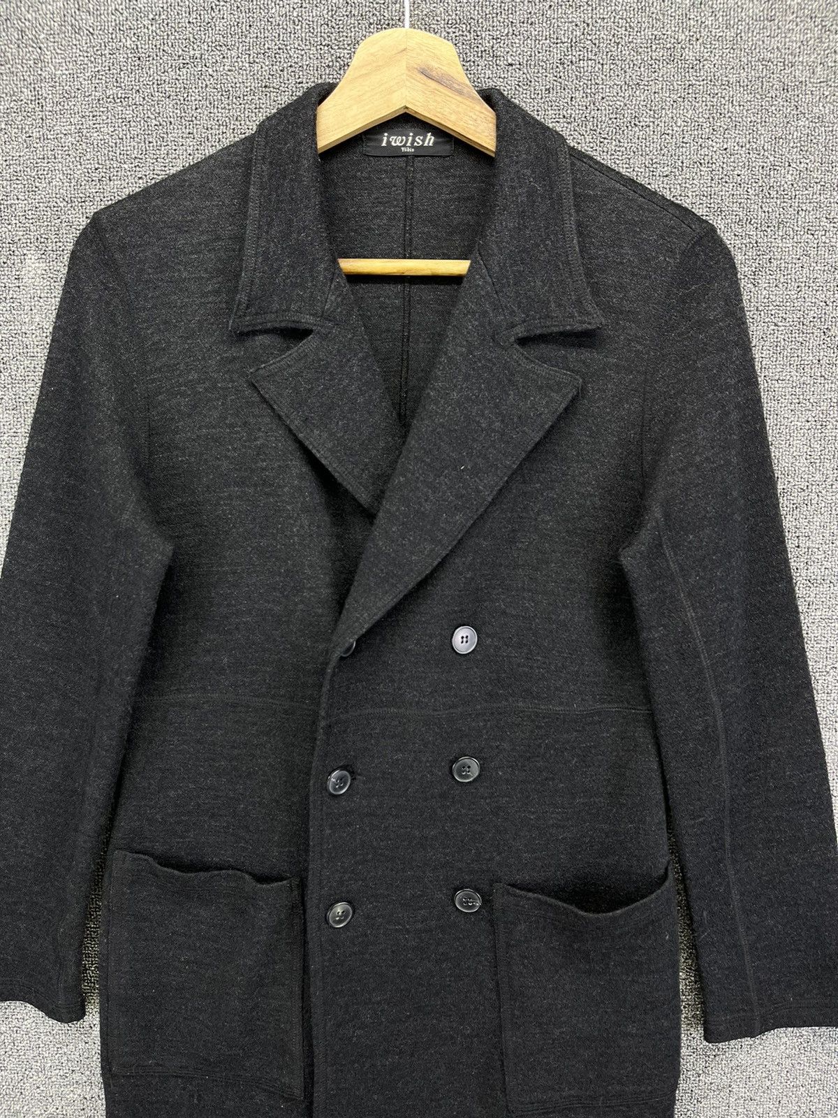 Yohji Yamamoto Vintage 90s iwish by Yohji Yamamoto Rare Wool Long Jacket Size XS / US 0-2 / IT 36-38 - 5 Thumbnail