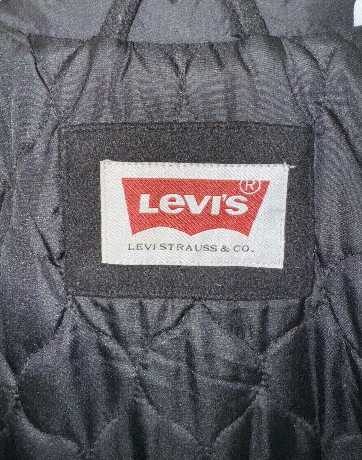 Levi's Levi’s Black Cotton Twill Full Zip Jacket with Quilted 2XL Size US XXL / EU 58 / 5 - 8 Thumbnail