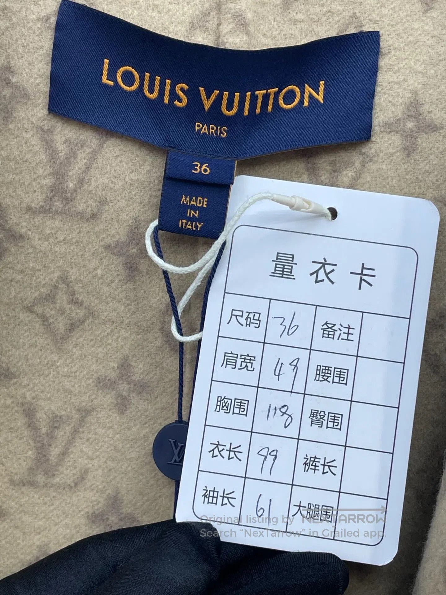 Louis Vuitton LV Monogram Bathrobe Coat. Size XS / US 0-2 / IT 36-38 - 7 Thumbnail