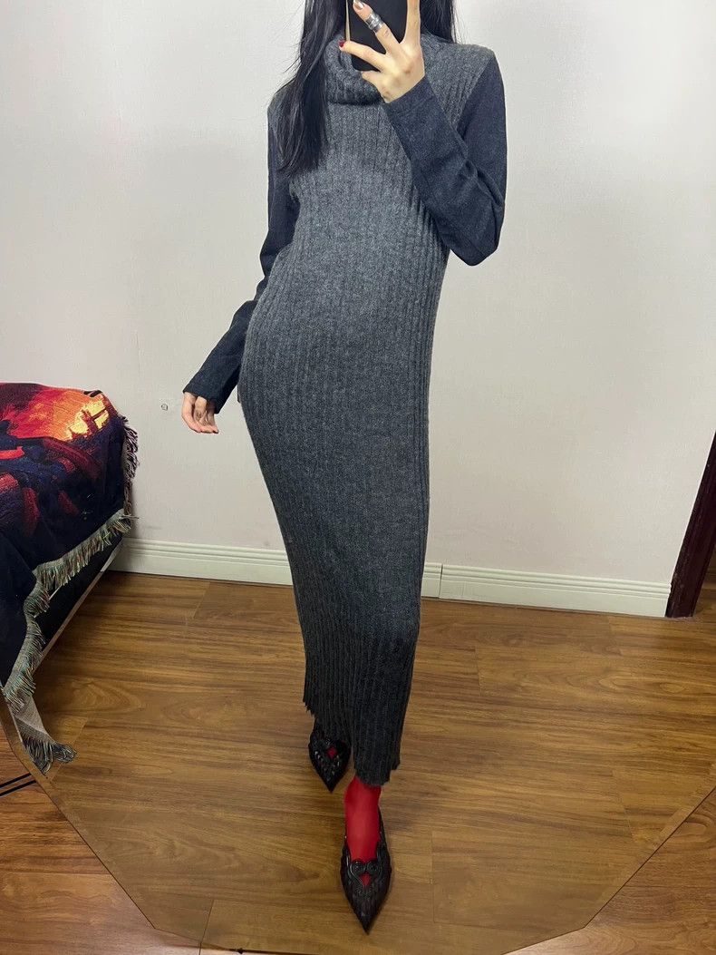 Issey Miyake Issey Miyake Grey sweater dress Size M / US 6-8 / IT 42-44 - 9 Thumbnail