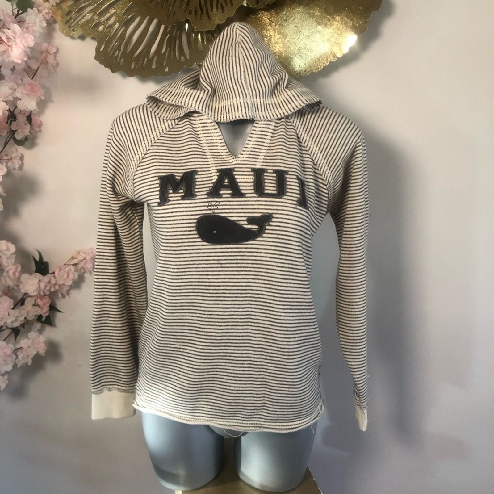 All Blues Sweater pullover hoodie. Striped Maui size Large Size L / US 10 / IT 46 - 3 Thumbnail