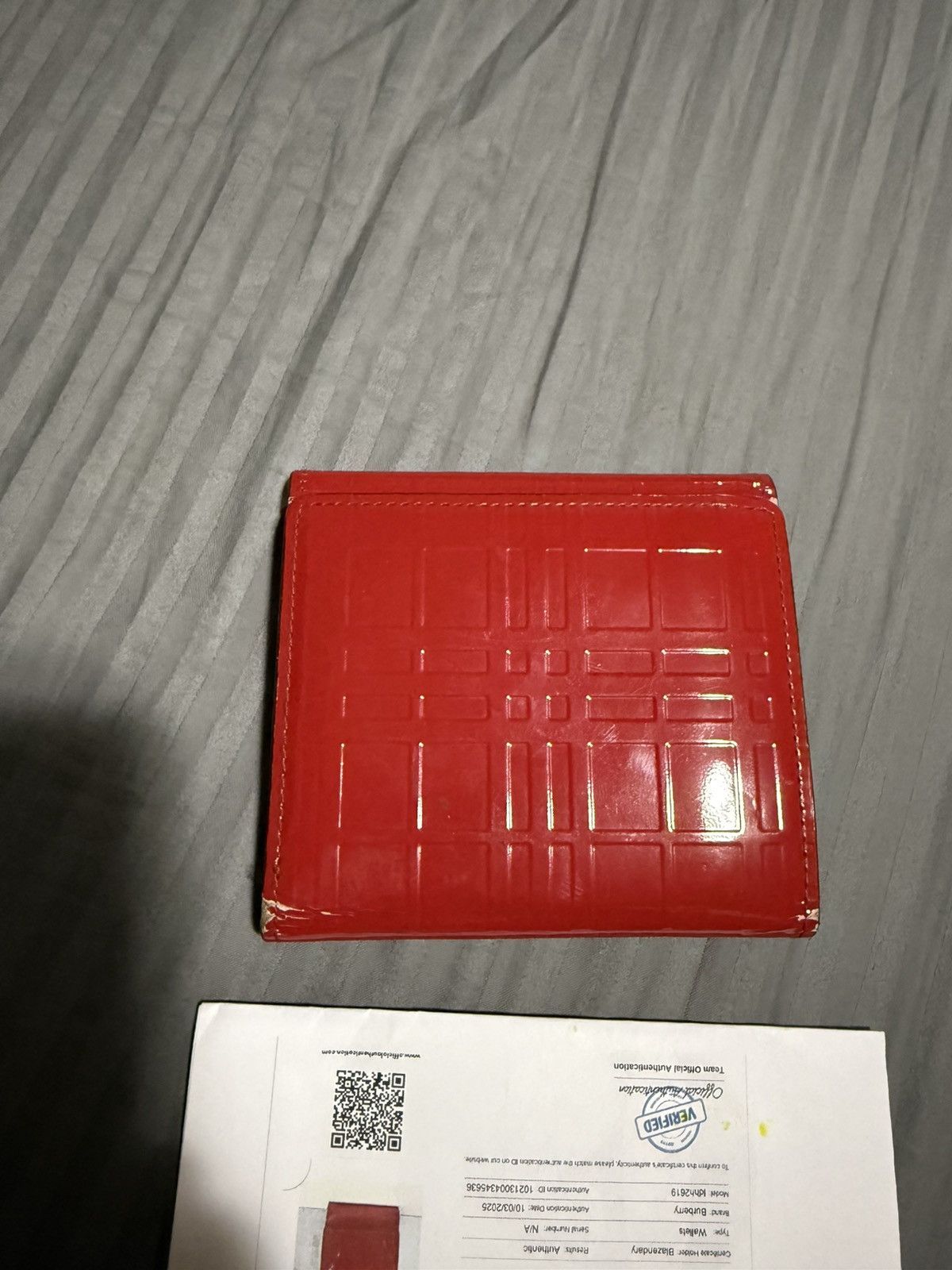 Burberry Burberry Red Leather bifold wallet Size ONE SIZE - 3 Thumbnail