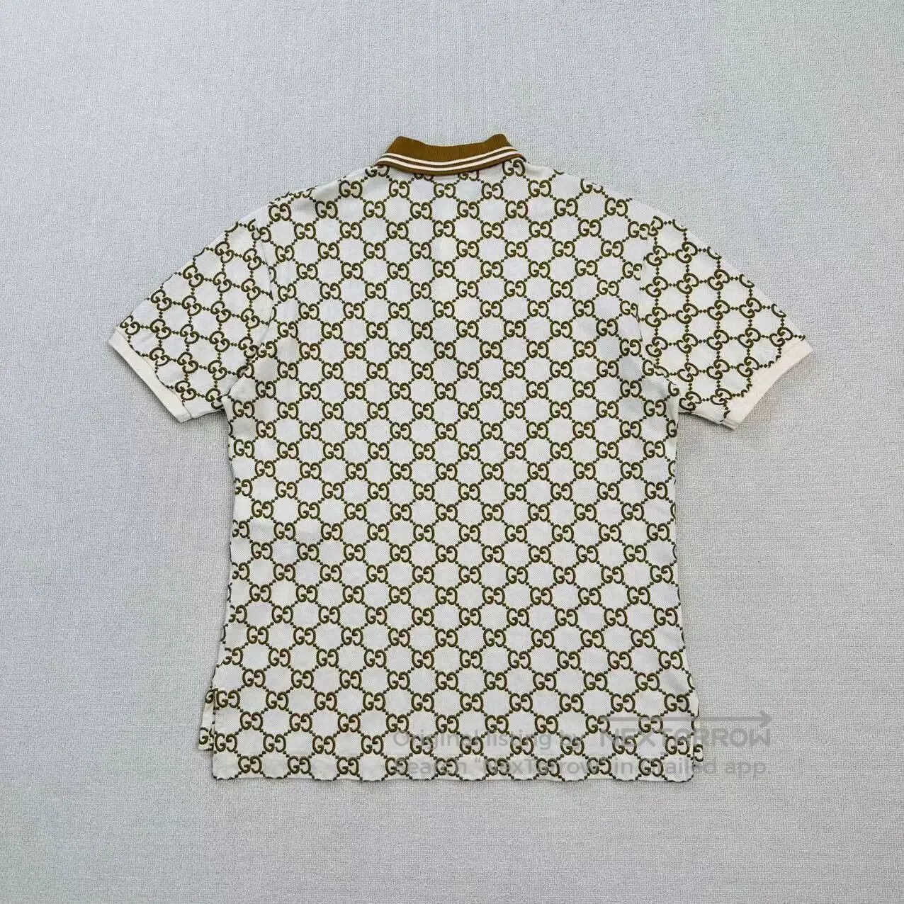 Gucci gucci logo print short sleeve polo shirt. Size US M / EU 48-50 / 2 - 2 Thumbnail