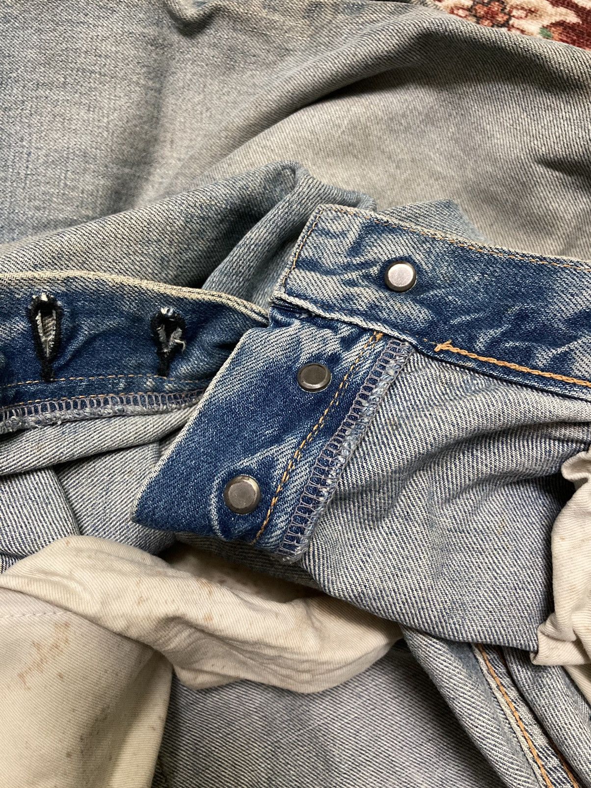 Japanese Brand Vintage Distressed Sewing Chop Jeans Size US 30 / EU 46 - 21 Thumbnail