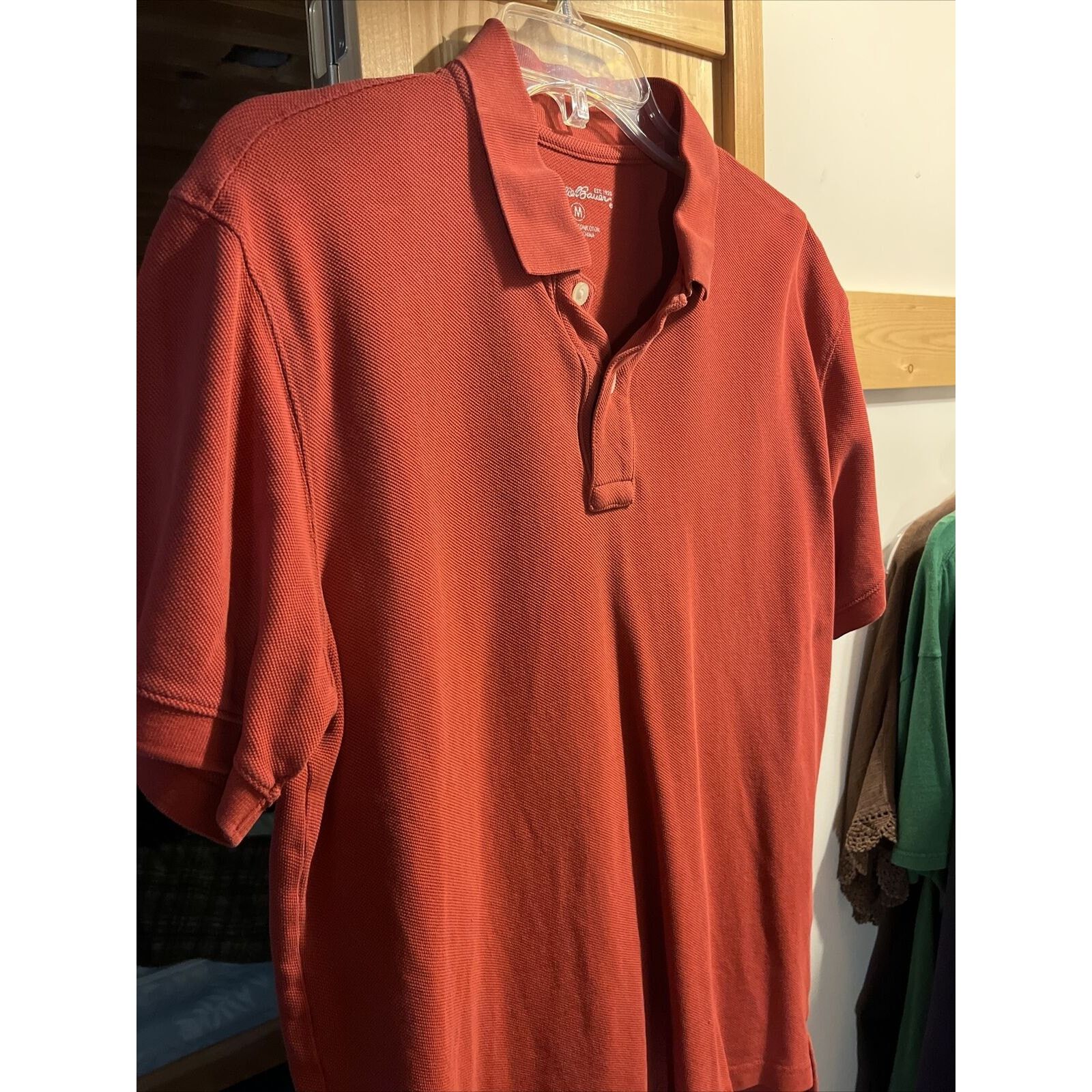 Eddie Bauer Eddie Bauer Mens M Red Button Short Sleeve Cotton Polo Shirt Size US M / EU 48-50 / 2 - 3 Thumbnail