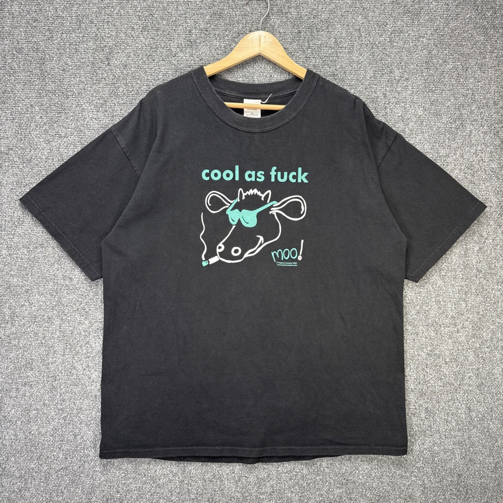 Band Tees Vintage Inspiral Carpets Shirt Mens XL Black 90s Cool As F W Size US XL / EU 56 / 4 - 1 Thumbnail