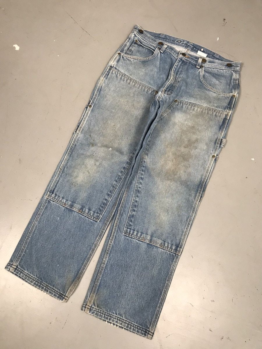 Vintage Vintage key double knee denim Size US 35 - 2 Thumbnail