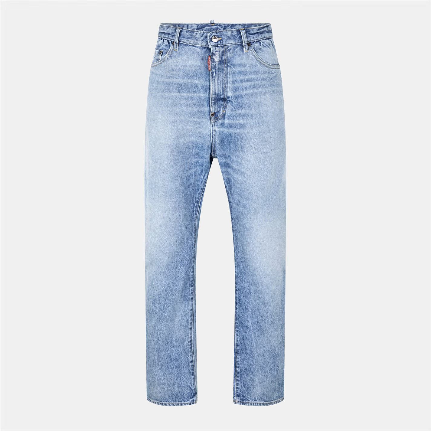 Dsquared2 o1g2r1mq0426 London Straight Leg Jeans in Blue Size US 34 / EU 50 - 1 Thumbnail