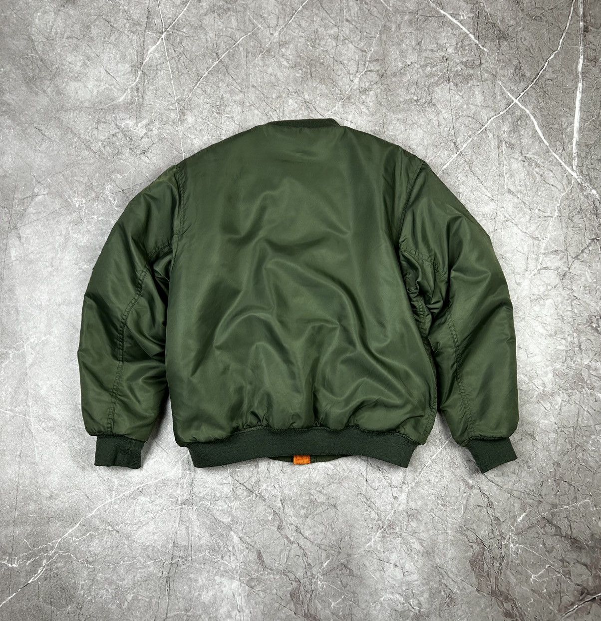 Vintage Vintage MA 1 Bomber Jacket Reversible Military Flyers Nylon Size US S / EU 44-46 / 1 - 8 Thumbnail