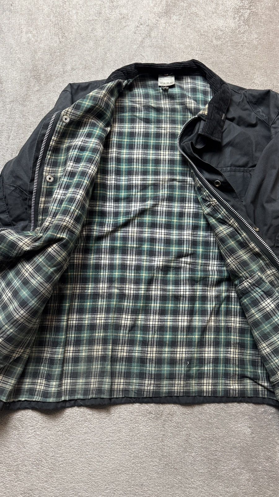 Barbour Vintage Border Waxed Style Coat Jacket hunting farm british Size US L / EU 52-54 / 3 - 7 Thumbnail