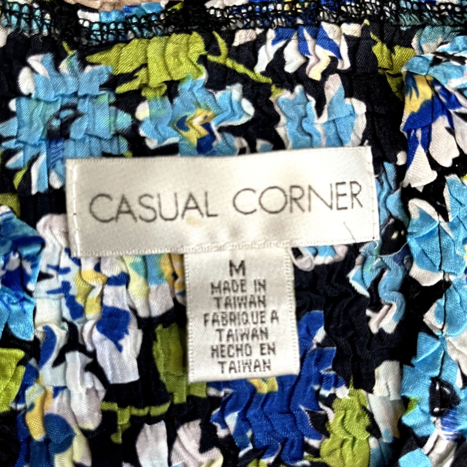Vintage Blue and Green Floral Casual Corner Y2K Tank Top M Size M / US 6-8 / IT 42-44 - 5 Thumbnail