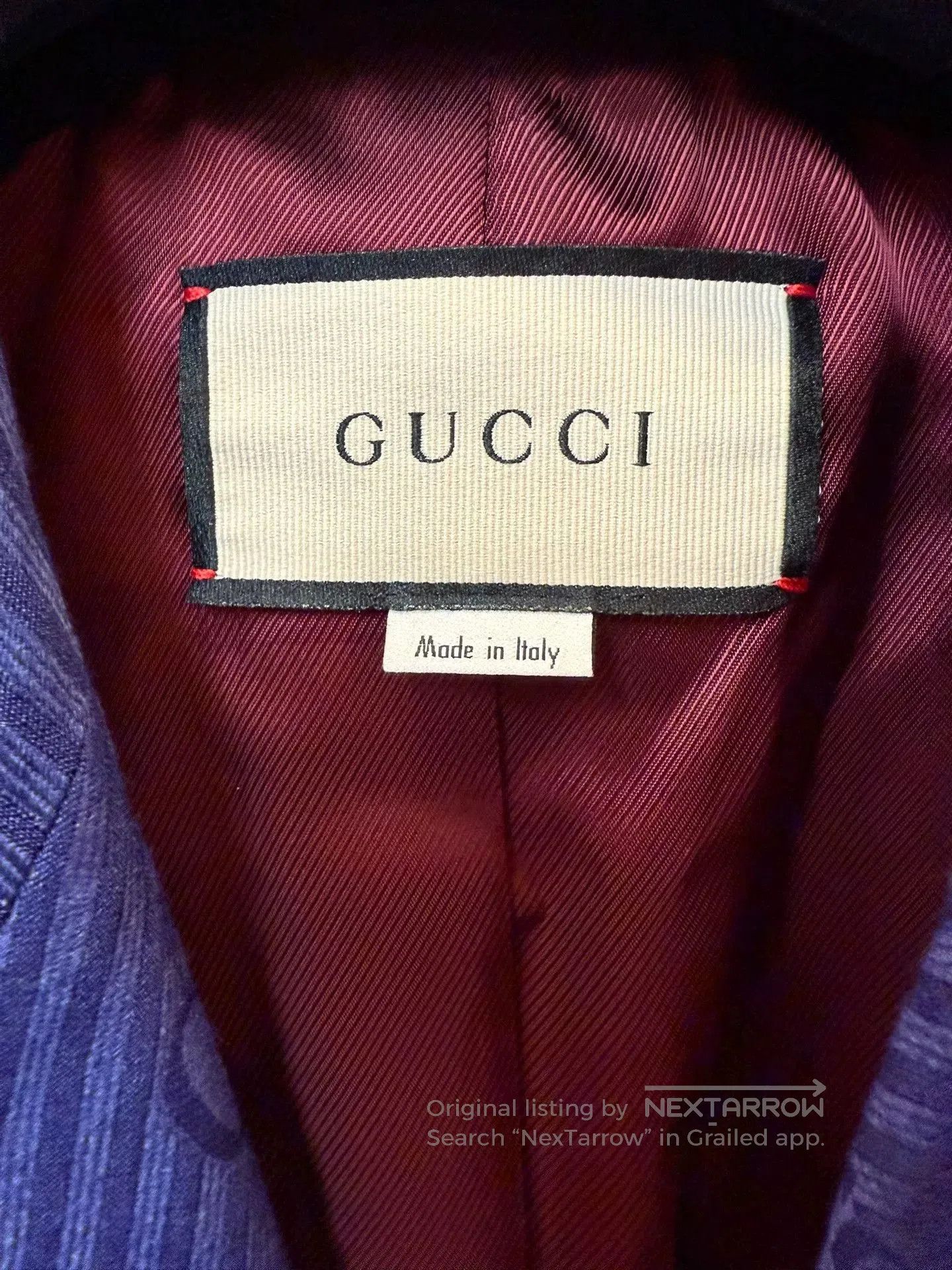 Gucci GUCCI Blue Jacquard Blazer Jacket 42. Size US XS / EU 42 / 0 - 4 Thumbnail