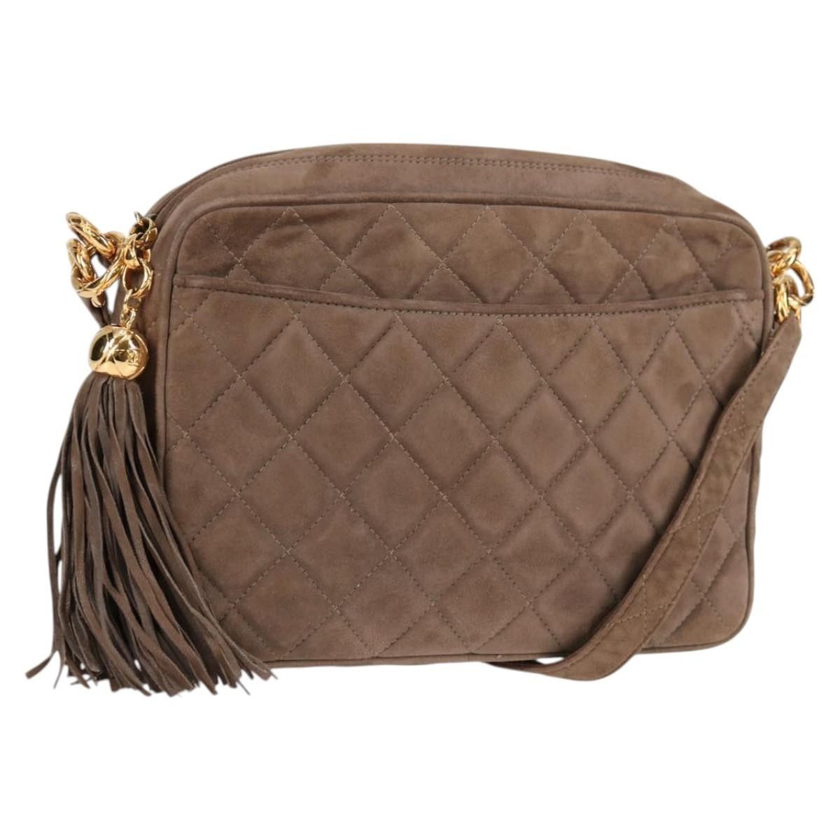 Chanel Chanel Vintage Front Pocket Camera Bag Quilted Suede Size ONE SIZE - 1 Thumbnail