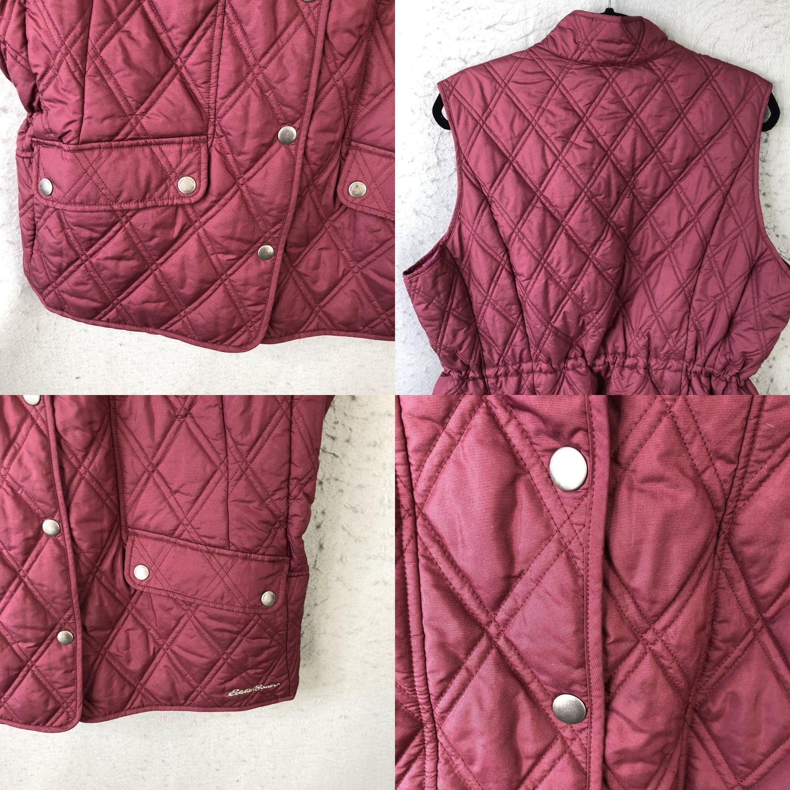 Eddie Bauer VEST Eddie Bauer Womens XXL Pink Quilted Snap Front Pockets Insulated Outdoor Size XXL / US 16-18 / IT 52-54 - 9 Thumbnail