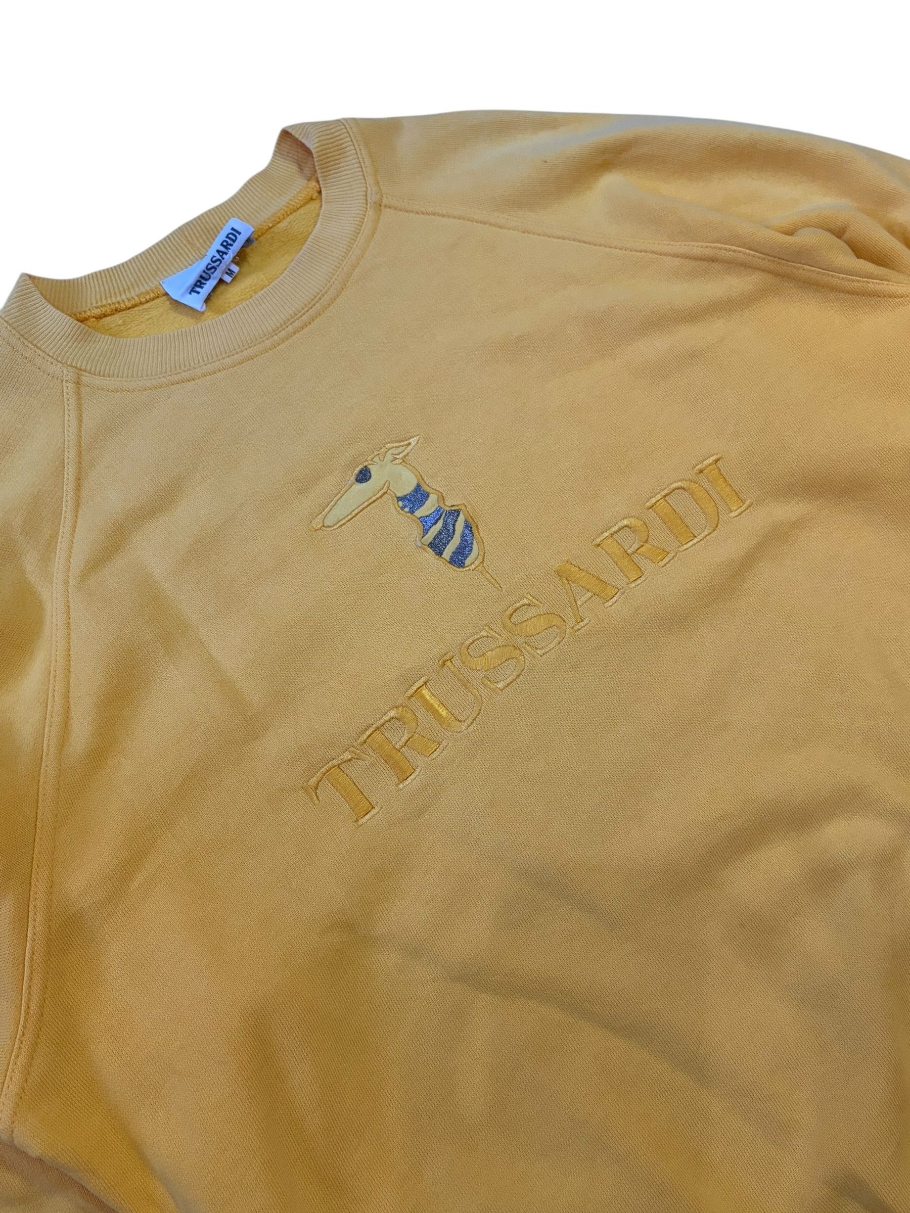 Trussardi Vintage Trussardi Made in Italy Embroidery Logo Sweatshirt Size US M / EU 48-50 / 2 - 1 Thumbnail