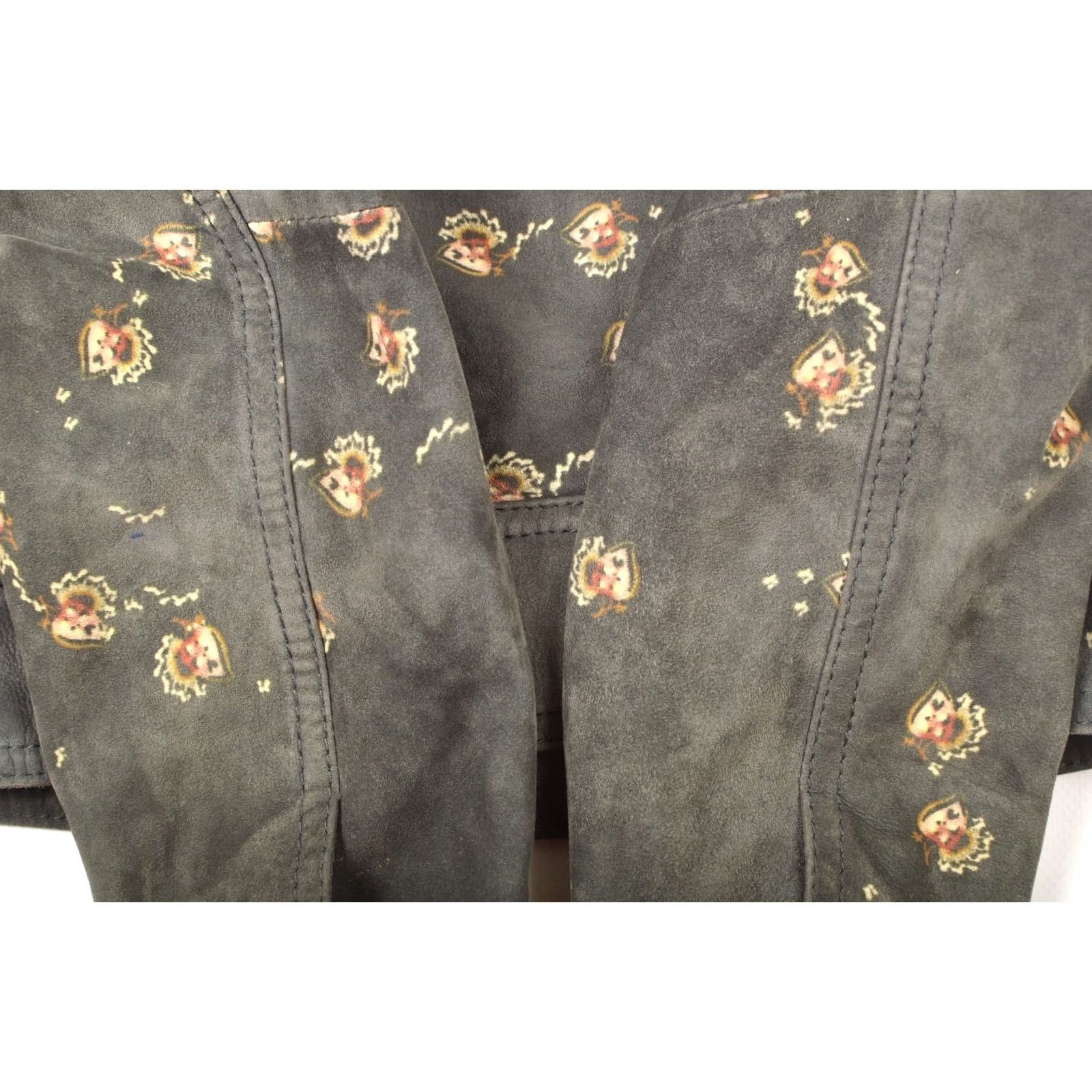 Allsaints VINTAGE AllSaints W's Fraise Lamb Leather Biker Jacket XS? 34 2 Gray Womens Size XS / US 0-2 / IT 36-38 - 8 Thumbnail